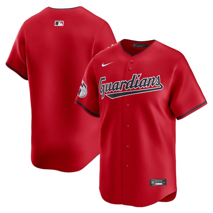 Men's Cleveland Guardians  Nike Red  Alternate Limited Jersey - Ujersey Shop