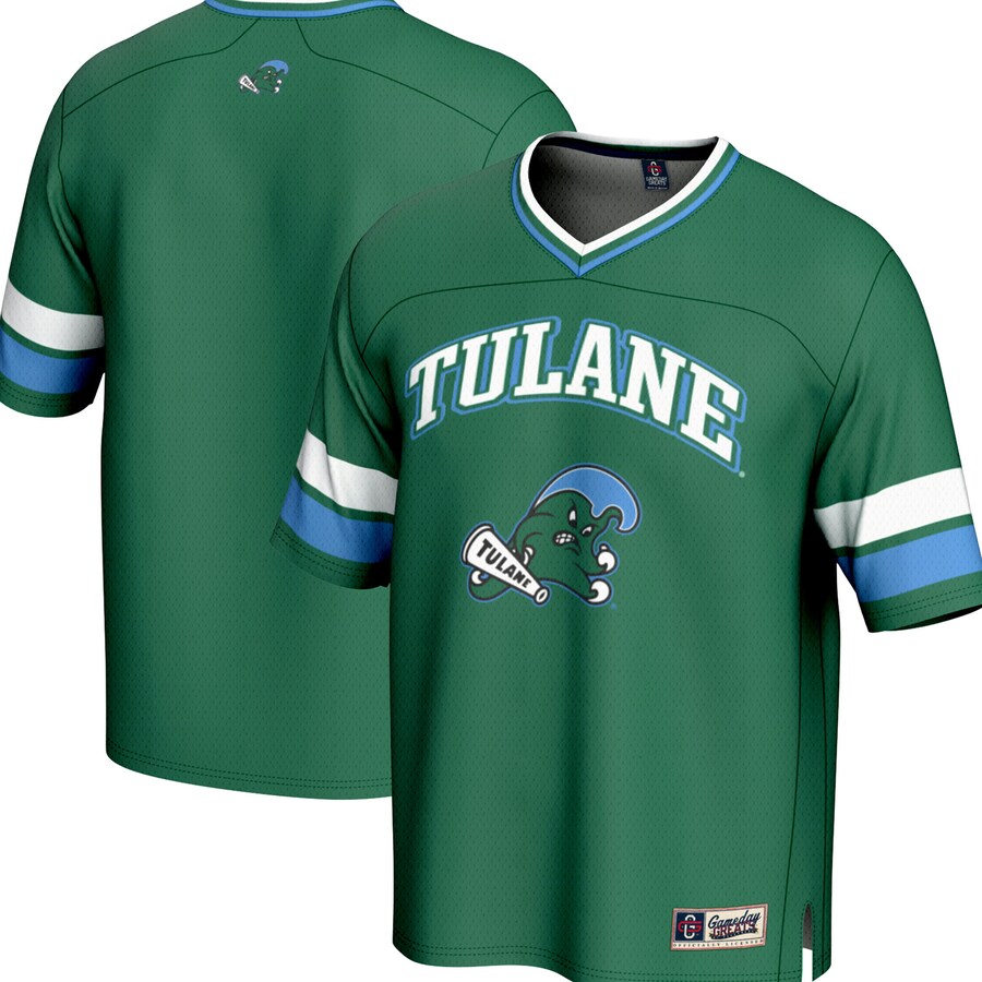 Men's GameDay Greats Green Tulane Green Wave Spirit Football Jersey - Ujersey Shop