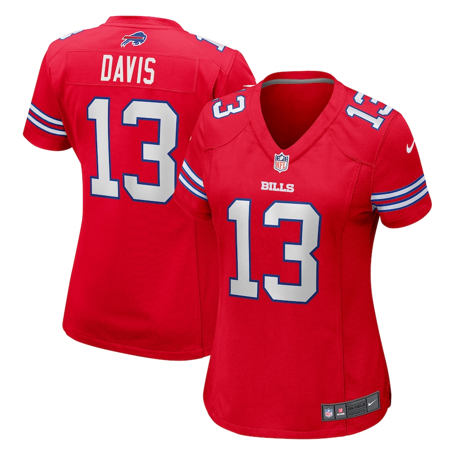 Women's Buffalo Bills Gabe Davis Nike Red Player Jersey - Ujersey Shop