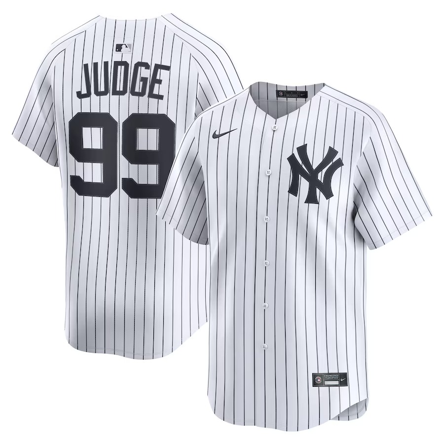 Men's New York Yankees Aaron Judge Nike White Alternate Limited Player Jersey - Ujersey Shop
