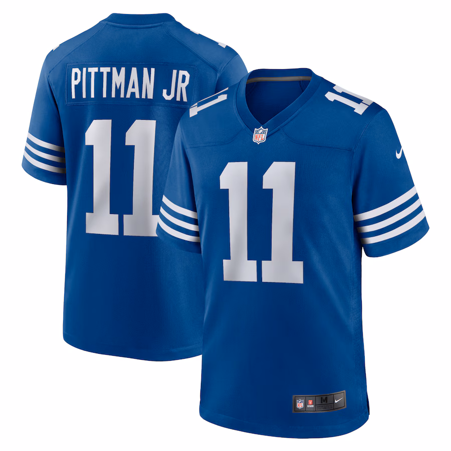 Men's Indianapolis Colts Michael Pittman Jr. Nike Royal Alternate Game Jersey - Ujersey Shop
