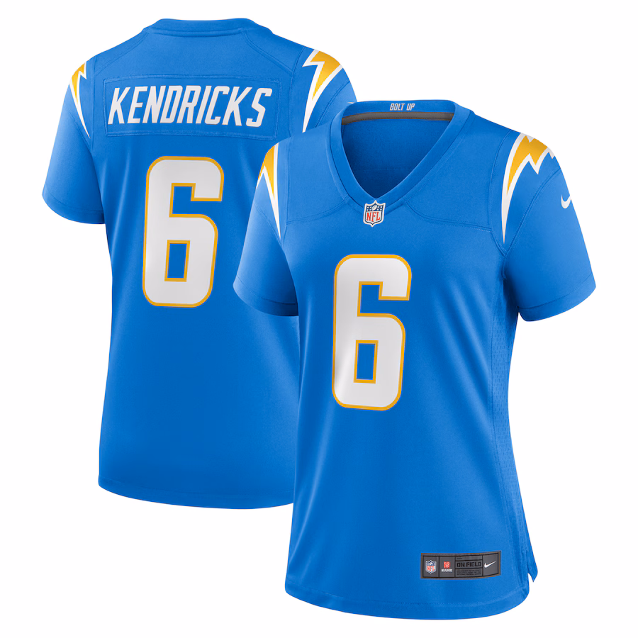 Women's Los Angeles Chargers Eric Kendricks Nike Powder Blue Game Player Jersey - Ujersey Shop