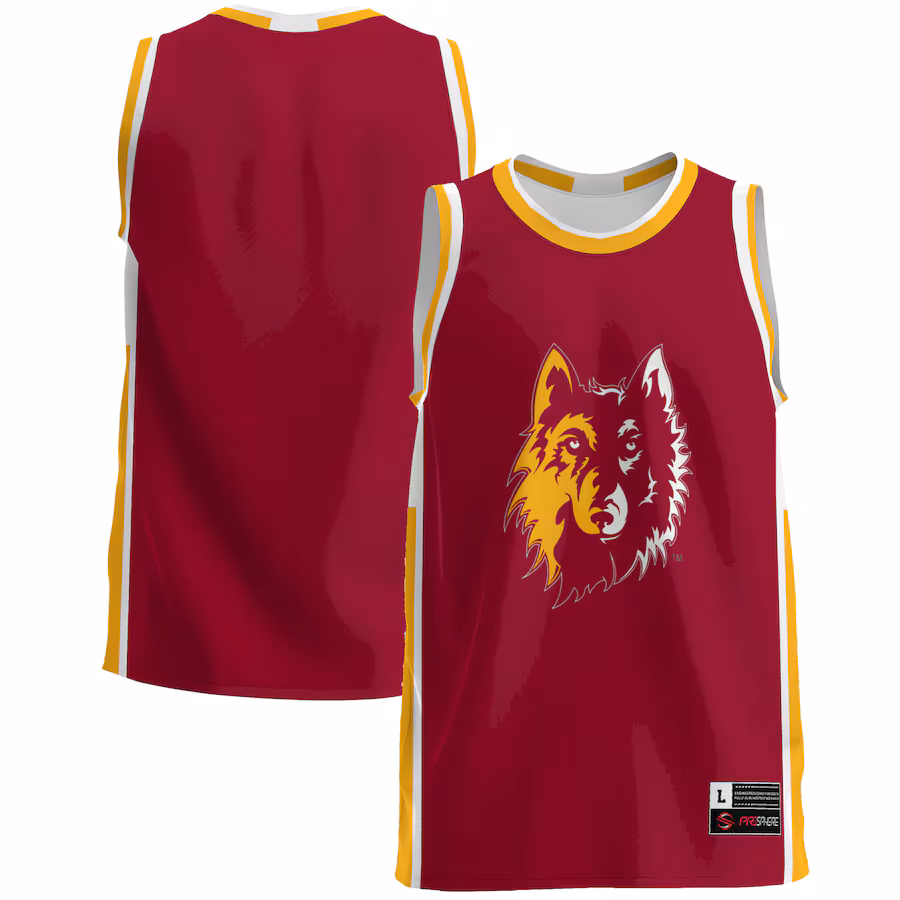 Men's GameDay Greats  Maroon Northern State University Wolves  Lightweight Basketball Jersey - Ujersey Shop