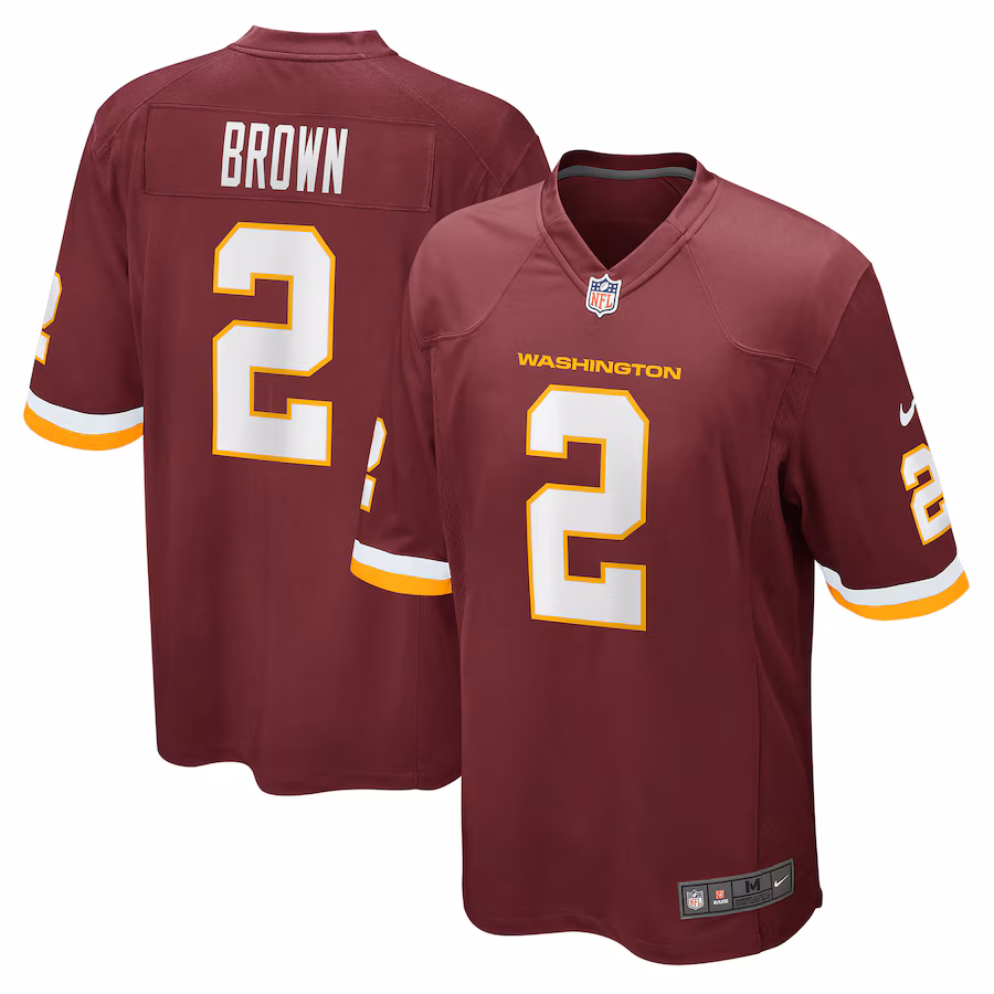 Men's Washington Football Team Dyami Brown Nike Burgundy Game Jersey - Ujersey Shop
