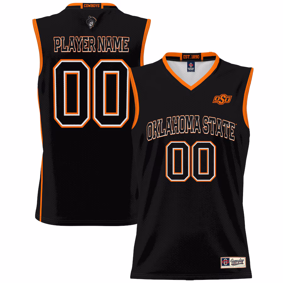 Oklahoma State Cowboys GameDay Greats Men's NIL Pick-A-Player Lightweight Basketball Jersey - Black - Ujersey Shop