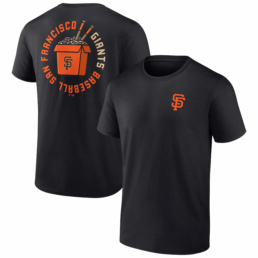 Men's San Francisco Giants Black Noodles T-Shirt - Ujersey Shop