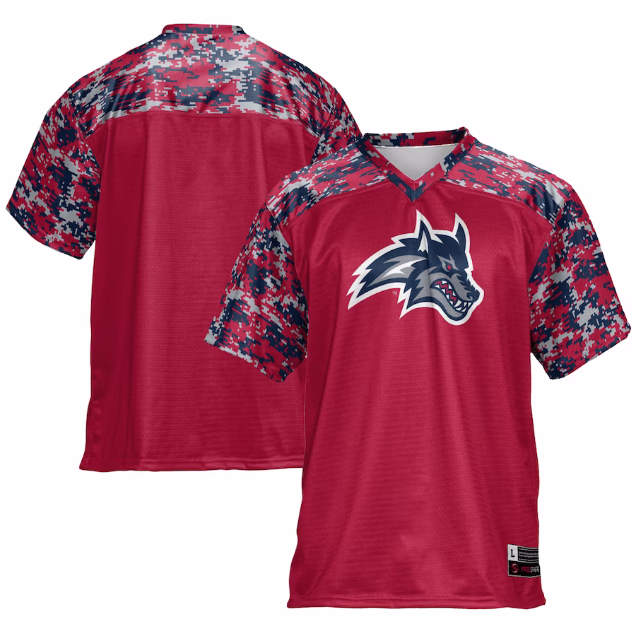 Stony Brook Seawolves GameDay Greats Football Jersey - Red - Ujersey Shop