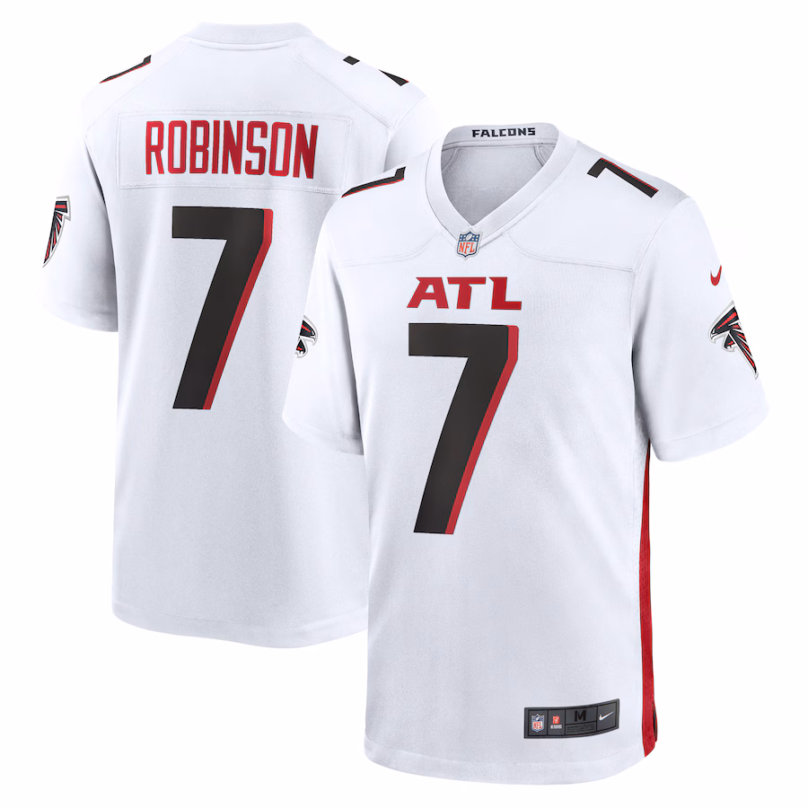 Men's Atlanta Falcons Bijan Robinson Nike White Game Jersey - Ujersey Shop