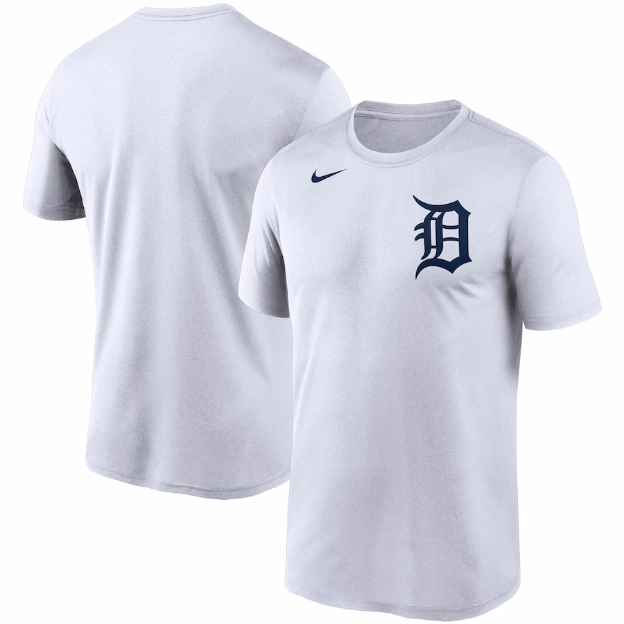 Men's Detroit Tigers Nike White Wordmark Legend Performance T-Shirt - Ujersey Shop