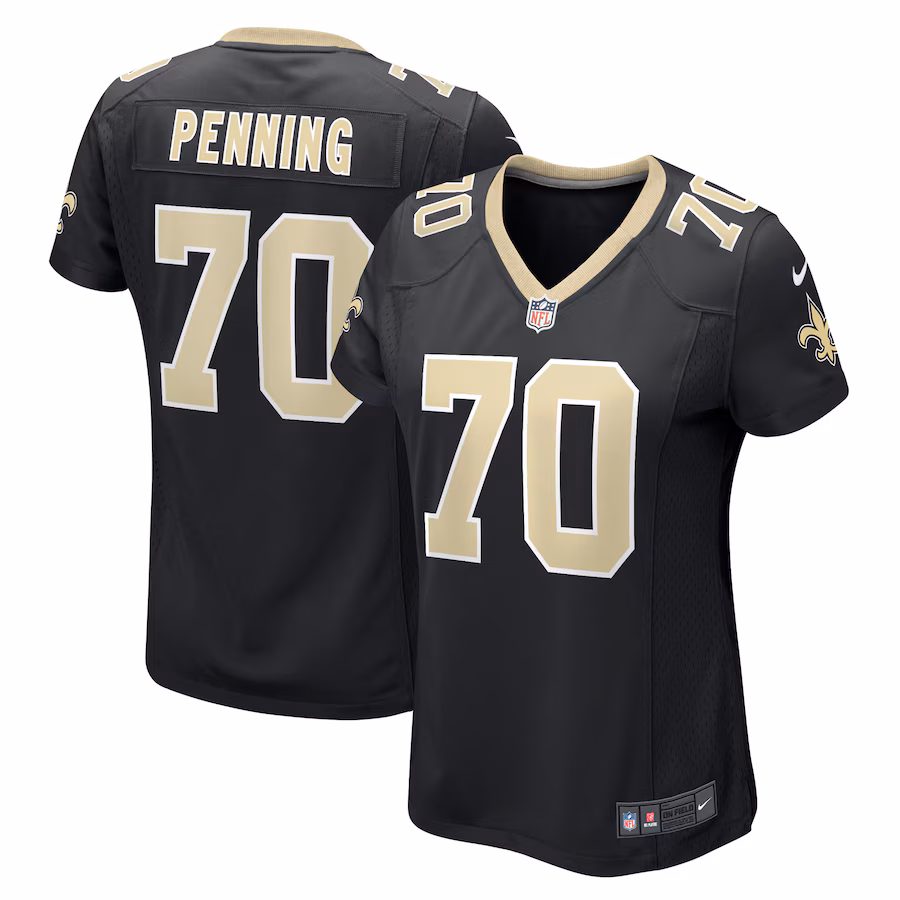 Women's New Orleans Saints Trevor Penning Nike Black Game Player Jersey - Ujersey Shop