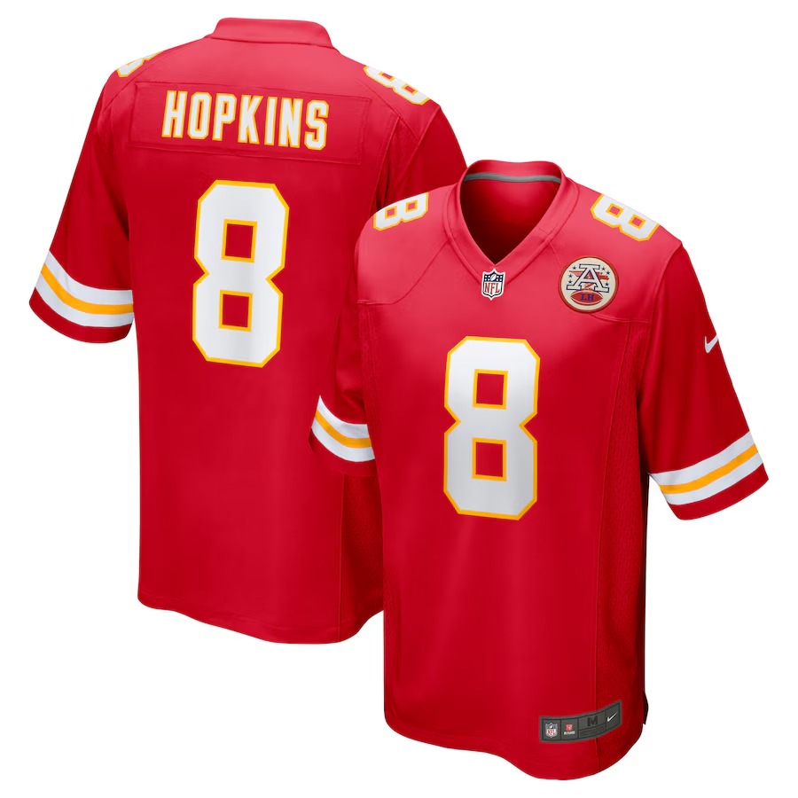 Men's Kansas City Chiefs DeAndre Hopkins Nike Red Player Game Jersey - Ujersey Shop
