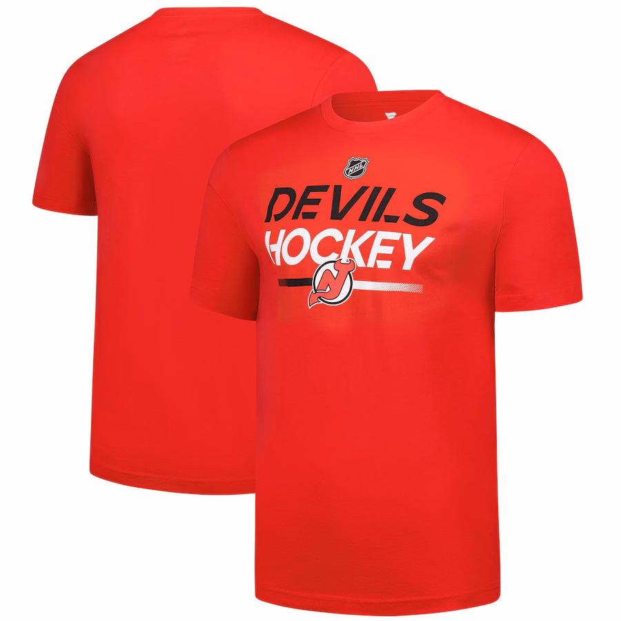 Men's New Jersey Devils Fanatics Red Primary T-Shirt - Ujersey Shop