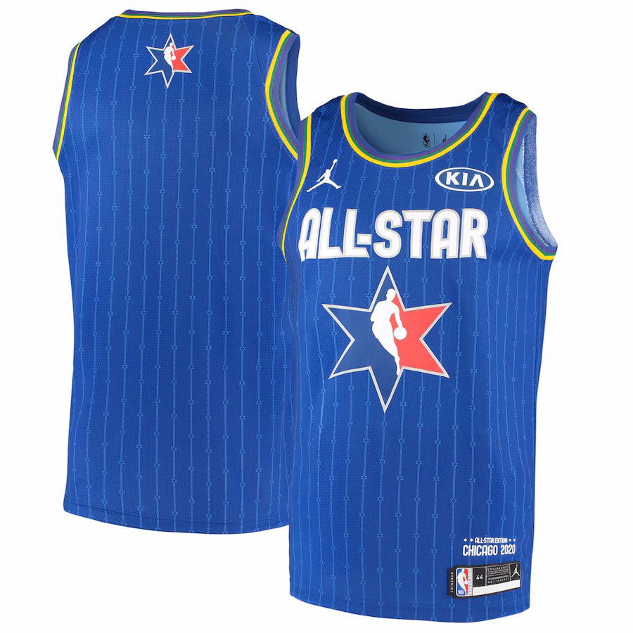 Men's NBA Nike Blue 2020 All-Star Game Swingman Blank Jersey - Ujersey Shop