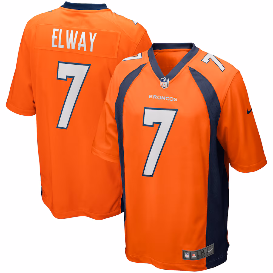 Men's Denver Broncos John Elway Nike Orange Game Retired Player Jersey - Ujersey Shop