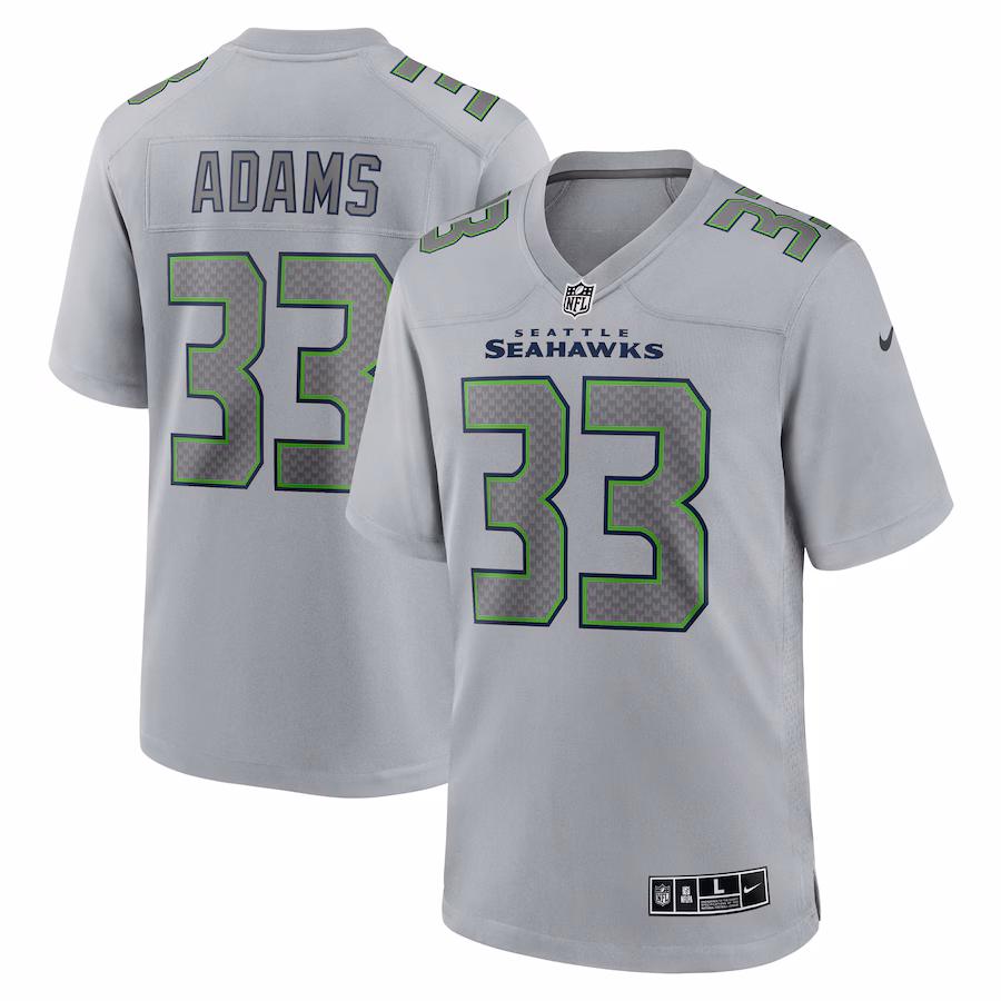 Men's Seattle Seahawks Jamal Adams Nike Gray Atmosphere Fashion Game Jersey - Ujersey Shop