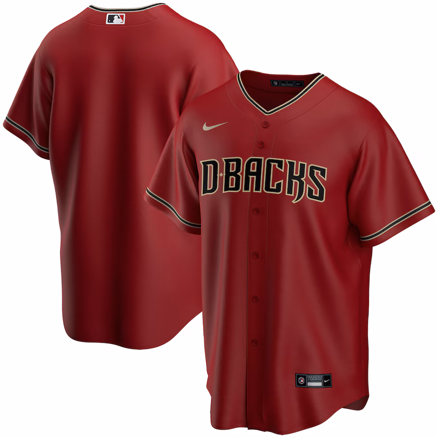 Youth Arizona Diamondbacks Nike Red Alternate Replica Team Jersey - Ujersey Shop