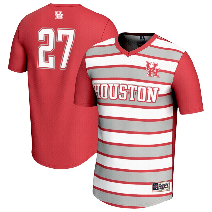 Youth GameDay Greats #27 Red Houston Cougars Lightweight Soccer Fashion Jersey - Ujersey Shop