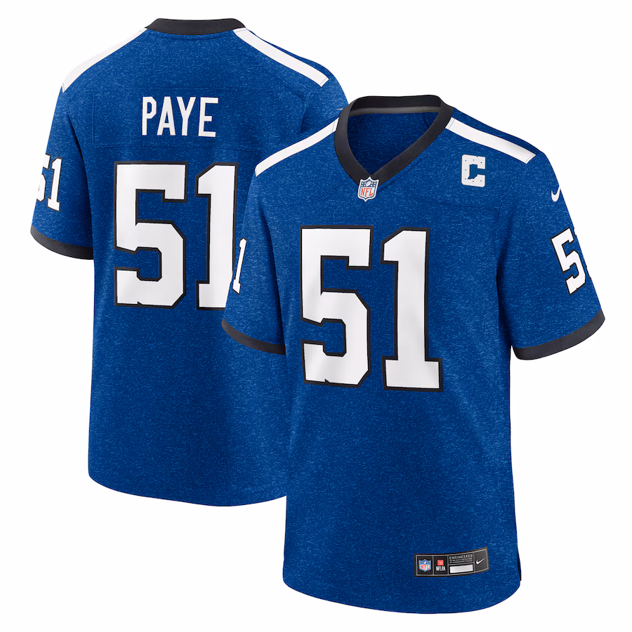 Men's Indianapolis Colts Kwity Paye Nike Royal Indiana Nights Alternate Game Jersey - Ujersey Shop