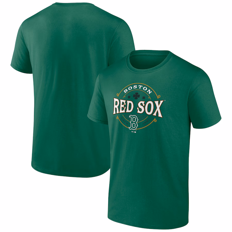 Men's Boston Red Sox Kelly Green St. Patrick's Day Lucky T-Shirt - Ujersey Shop