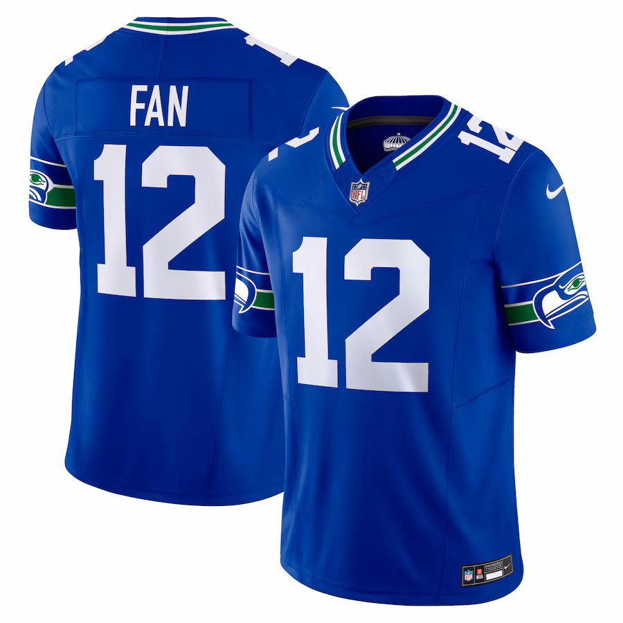 Men's Seattle Seahawks 12th Fan Nike Royal Vapor F.U.S.E. Limited Jersey - Ujersey Shop