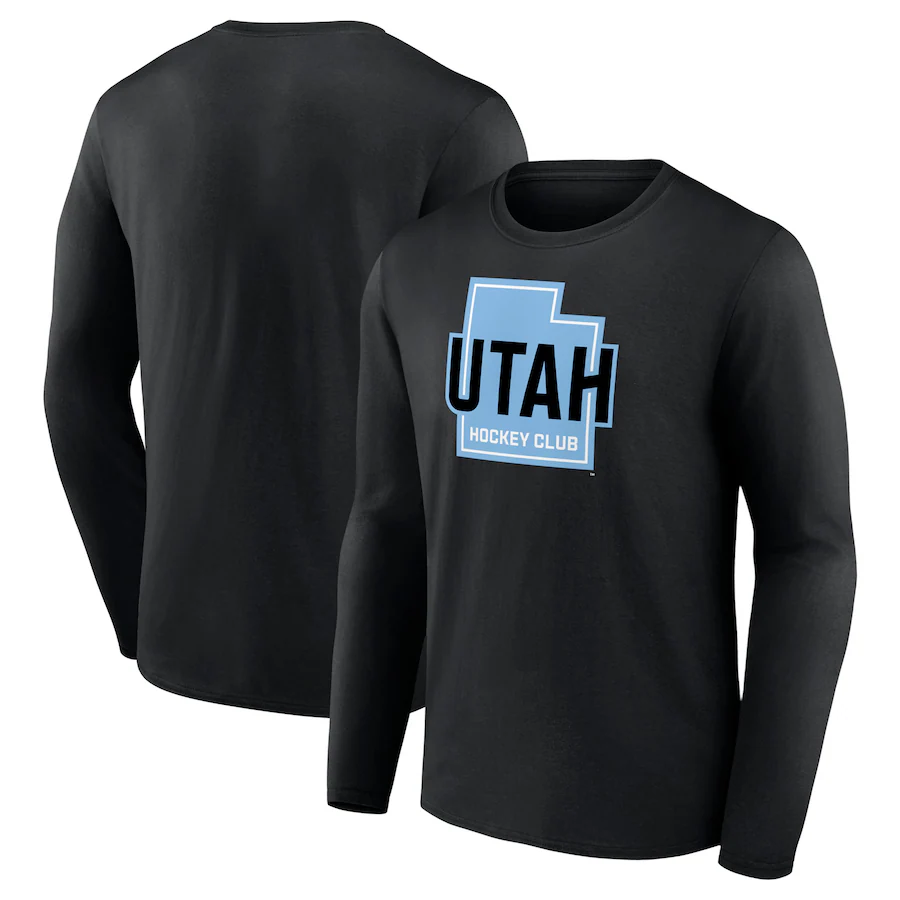 Men's Utah Hockey Club Black Tertiary Long Sleeve T-Shirt - Ujersey Shop