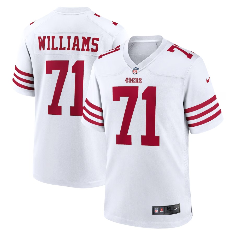 Men's San Francisco 49ers Trent Williams Nike White Player Game Jersey - Ujersey Shop