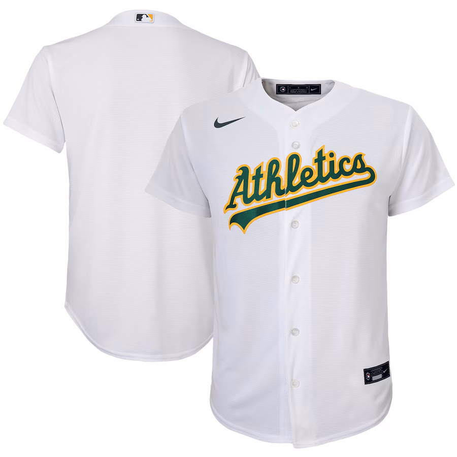 Youth Athletics Nike White Home Replica Team Jersey - Ujersey Shop