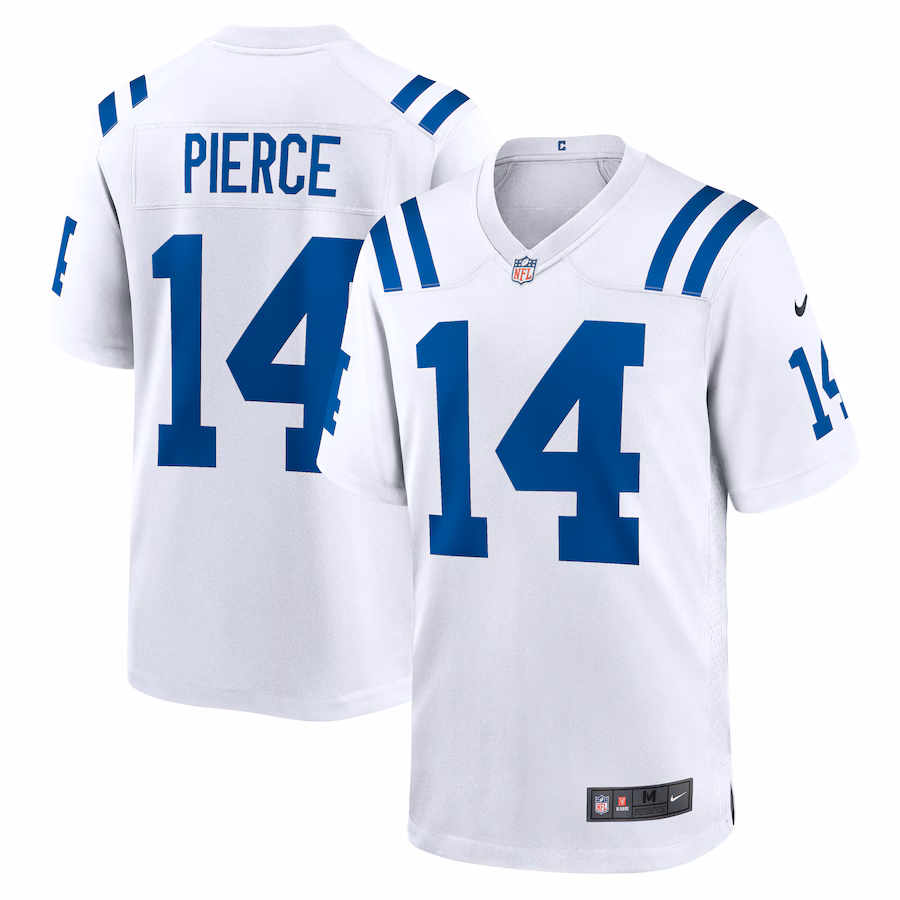 Men's Indianapolis Colts Alec Pierce Nike White Away Game Player Jersey - Ujersey Shop
