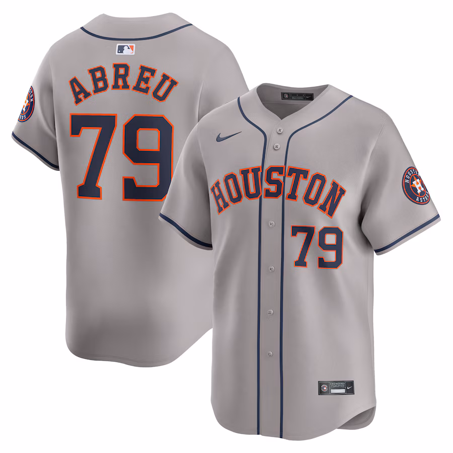 Men's Houston Astros Jose Abreu Nike Gray Away Limited Player Jersey - Ujersey Shop