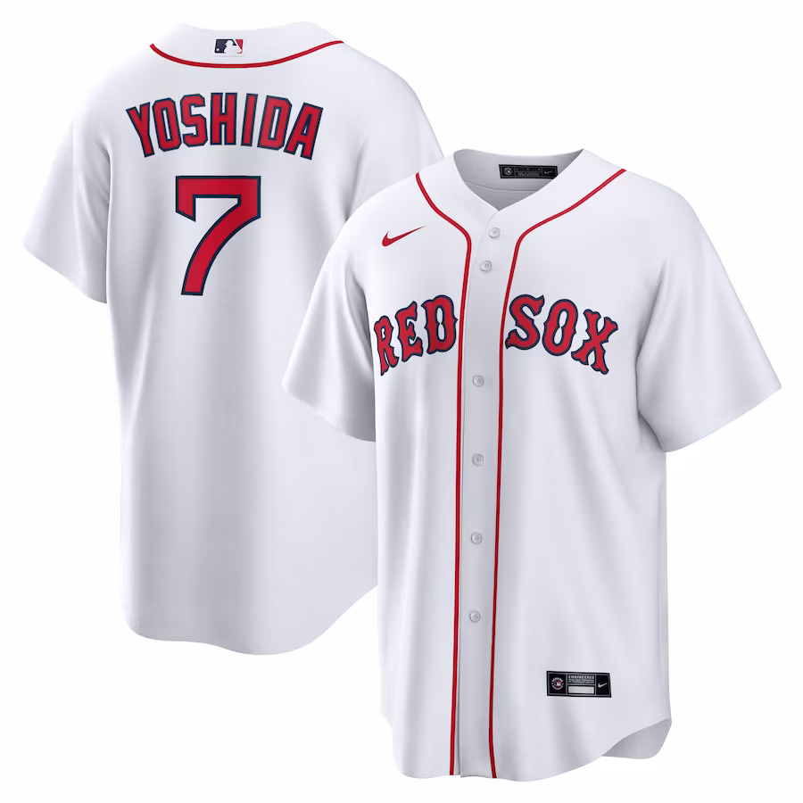 Men's Boston Red Sox Masataka Yoshida Nike White Replica Player Jersey - Ujersey Shop