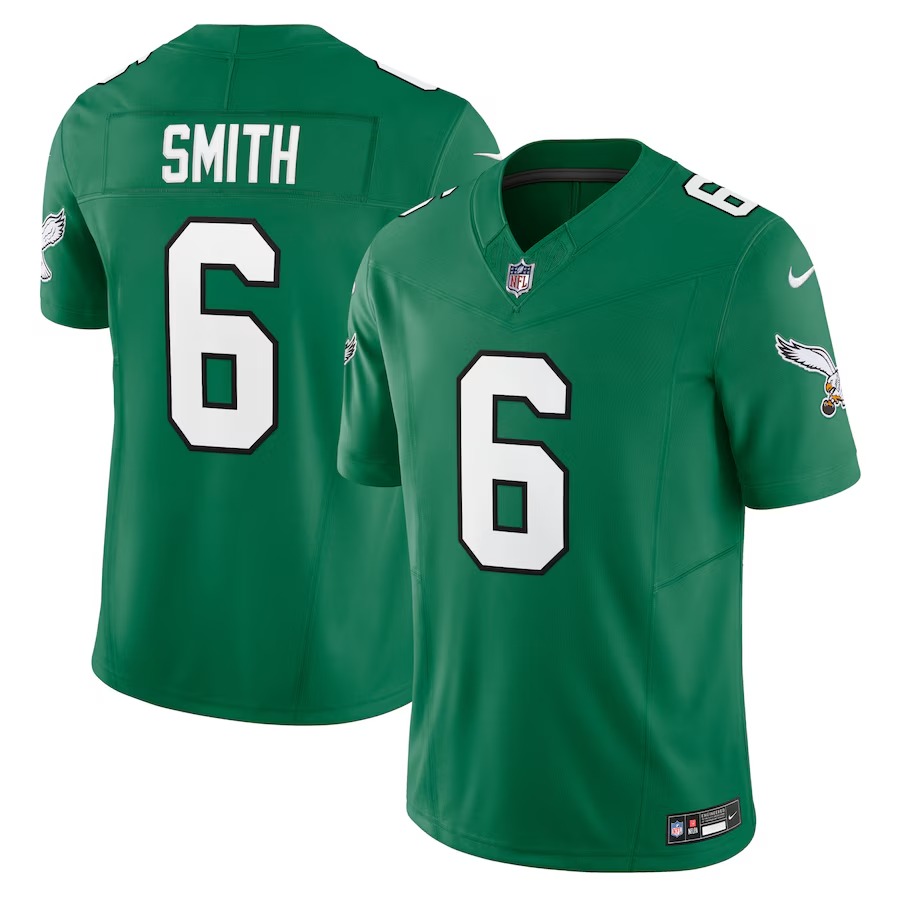 Men's Philadelphia Eagles DeVonta Smith Nike Kelly Green Vapor F.U.S.E. Limited Jersey - Ujersey Shop