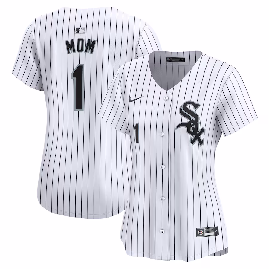 Women's Chicago White Sox Nike White #1 Mom Home Limited Jersey - Ujersey Shop