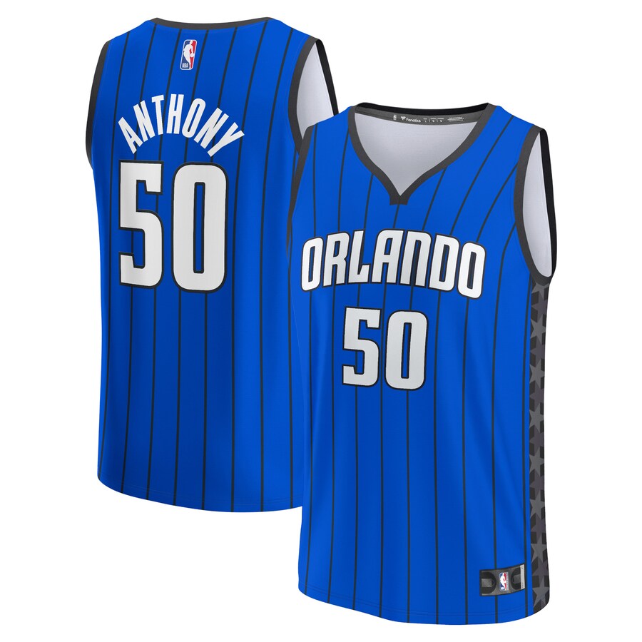 Men's Orlando Magic Cole Anthony Fanatics Blue Fast Break Replica Player Jersey - Statement Edition - Ujersey Shop