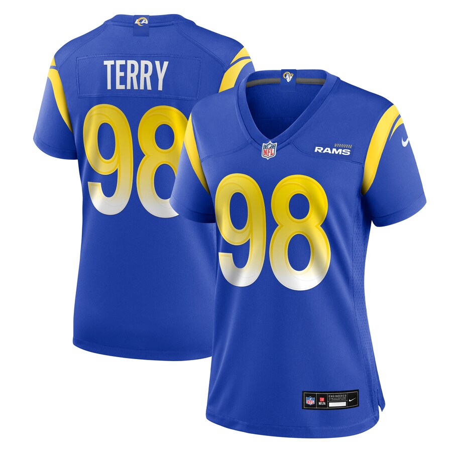 Women's Los Angeles Rams Da'Jon Terry Nike Royal Team Game Jersey - Ujersey Shop