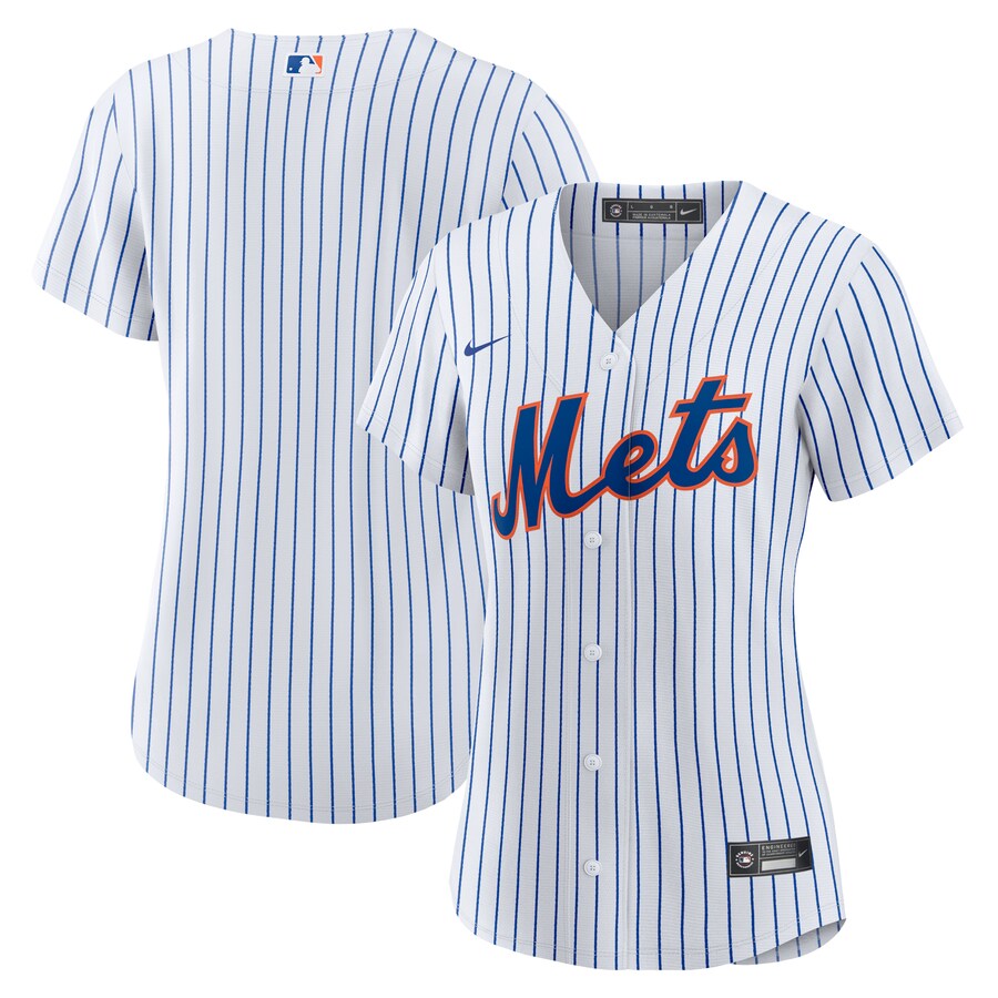 Women's New York Mets Nike White Home Replica Team Jersey - Ujersey Shop