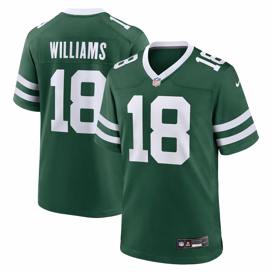 Men's New York Jets Mike Williams Nike Legacy Green Game Jersey - Ujersey Shop