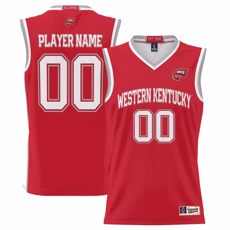 Western Kentucky Hilltoppers GameDay Greats Youth NIL Pick-A-Player Lightweight Basketball Jersey - Red - Ujersey Shop
