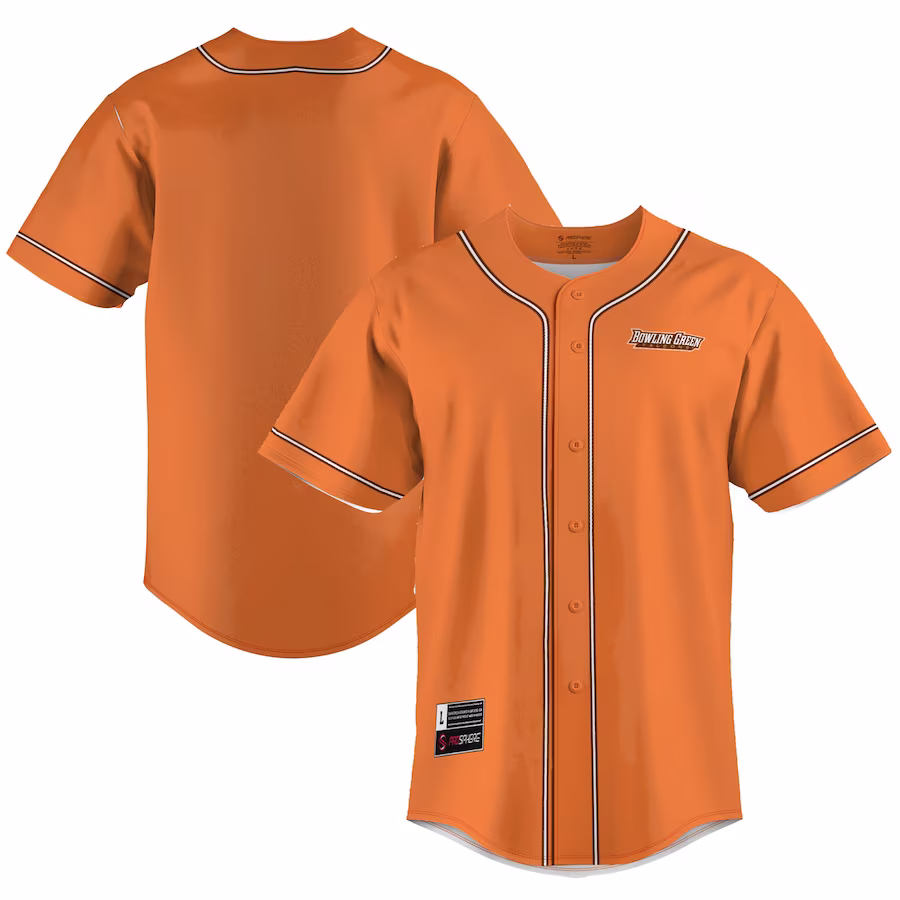 Bowling Green St. Falcons GameDay Greats  Lightweight Baseball Jersey - Orange - Ujersey Shop