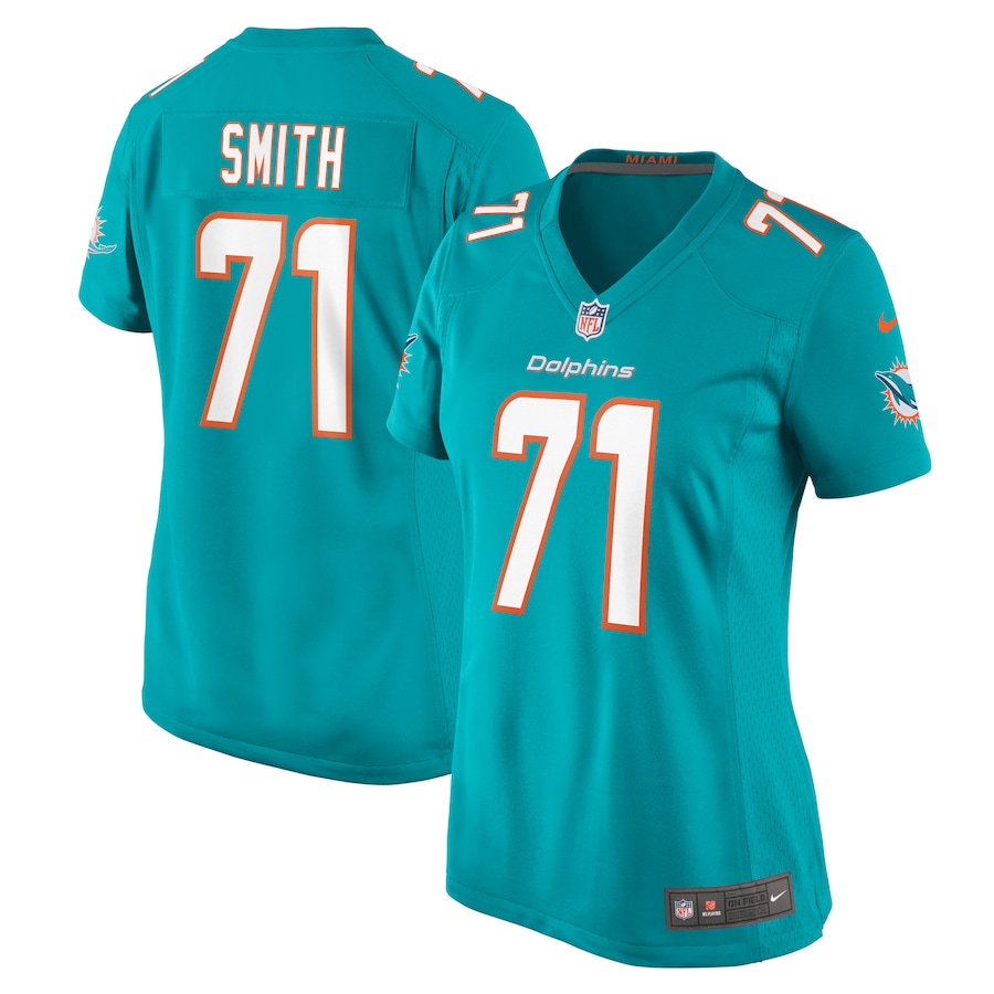 Women's Miami Dolphins Kion Smith Nike Aqua Game Jersey - Ujersey Shop