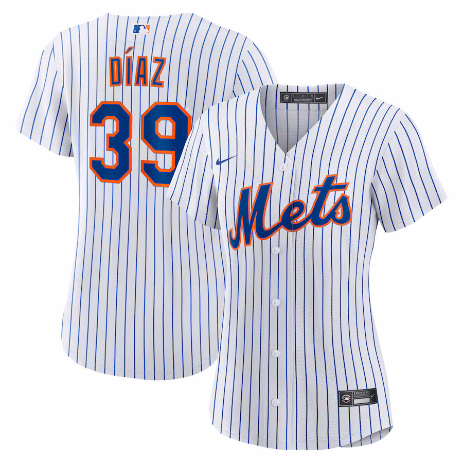 Women's New York Mets Edwin Díaz Nike White Home Replica Jersey - Ujersey Shop