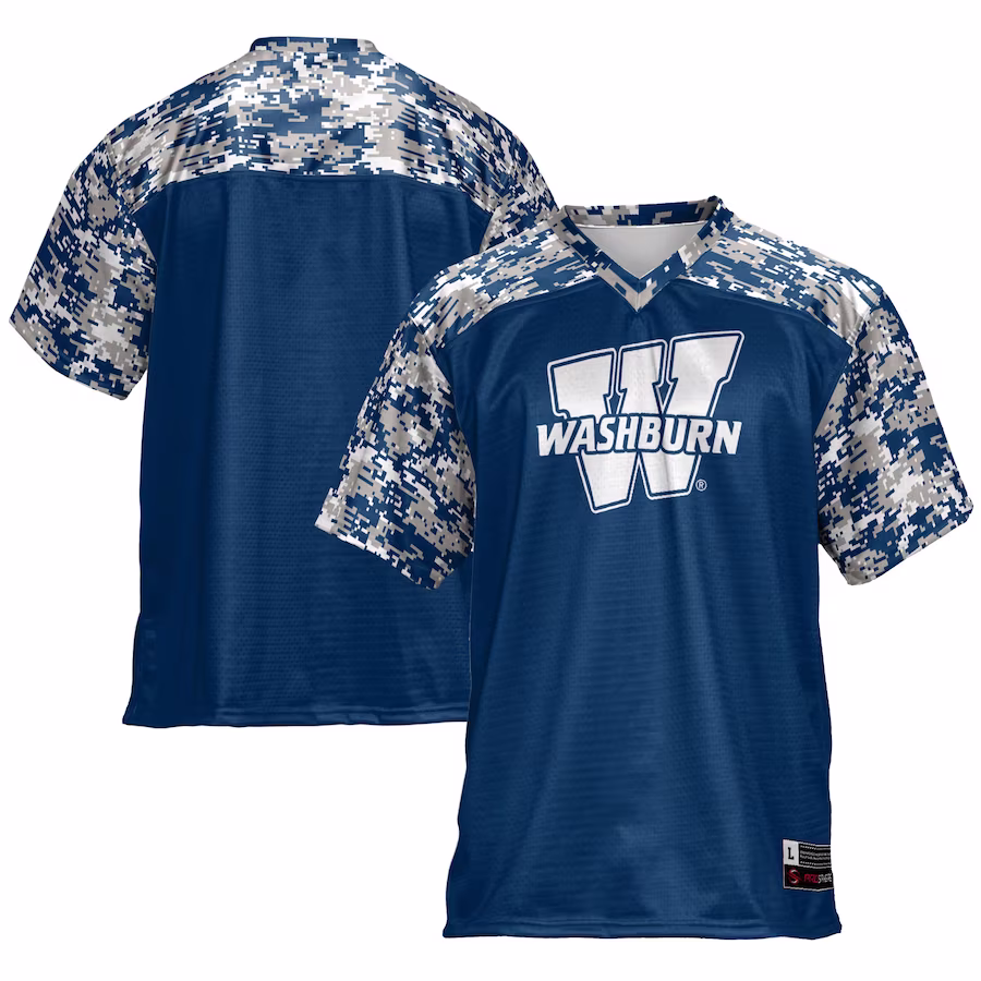 Washburn Ichabods GameDay Greats Football Jersey - Blue - Ujersey Shop