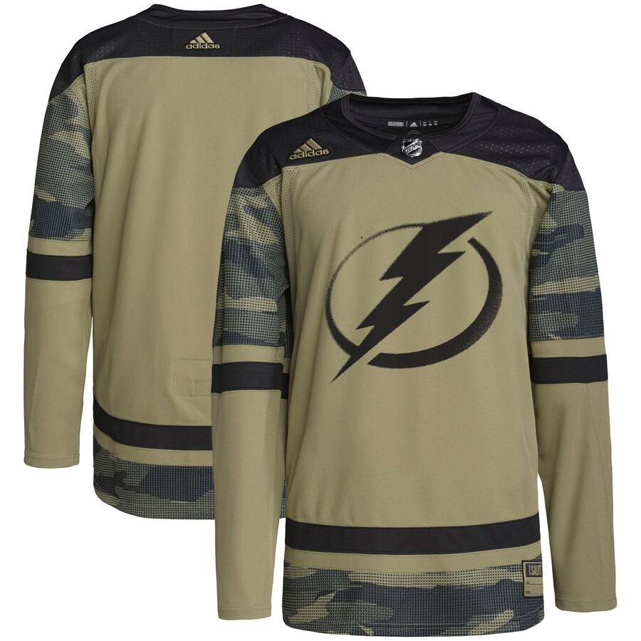 Men's Tampa Bay Lightning adidas Camo Military Appreciation Team Authentic Practice Jersey - Ujersey Shop