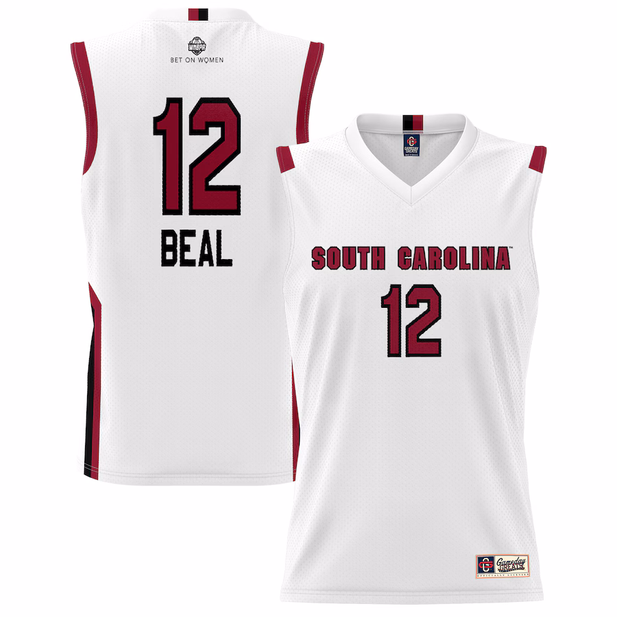 Unisex GameDay Greats Brea Beal White South Carolina Gamecocks Lightweight Basketball Alumni Jersey - Ujersey Shop