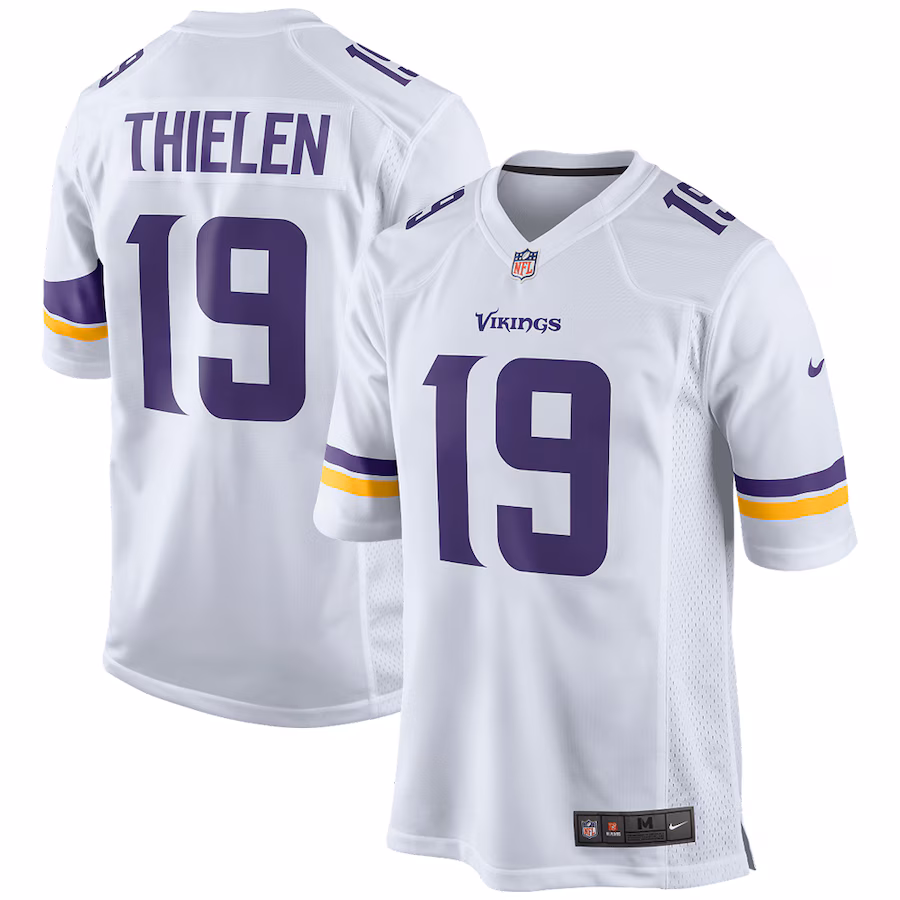 Youth Minnesota Vikings Adam Thielen Nike White Game Jersey - Ujersey Shop