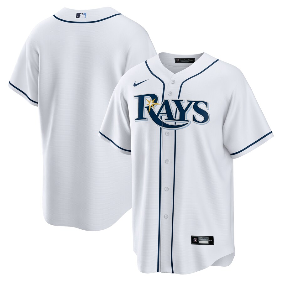 Men's Tampa Bay Rays Nike White Home Replica Team Jersey - Ujersey Shop