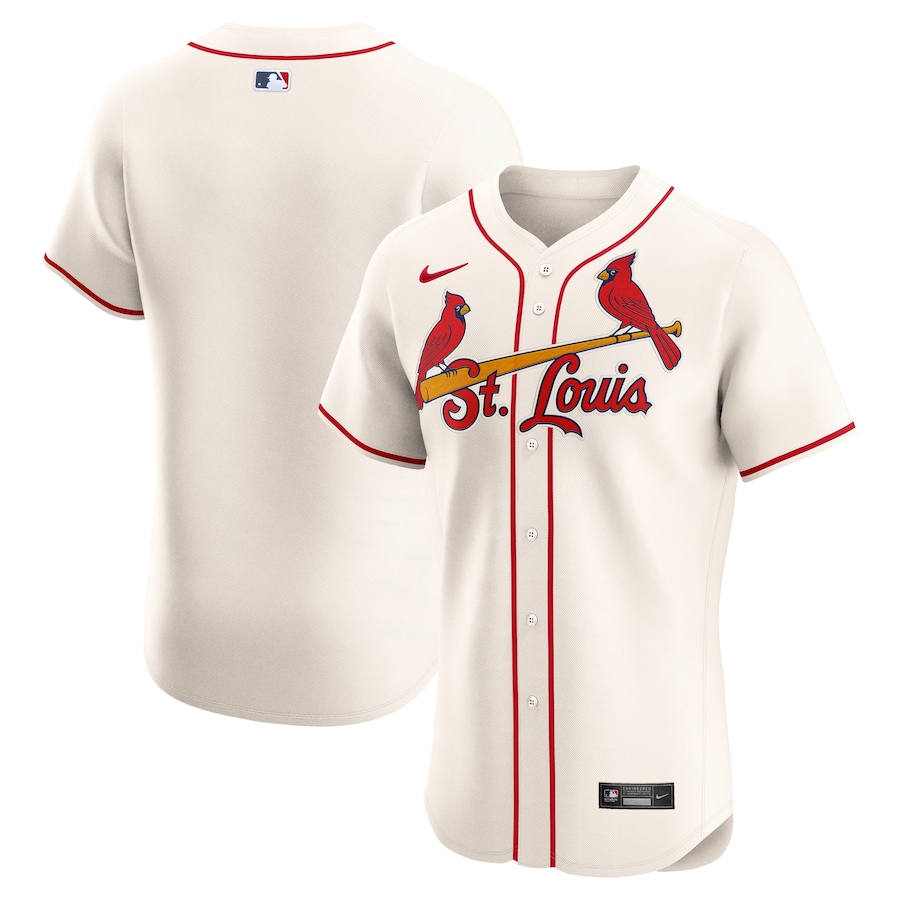 Men's St. Louis Cardinals Nike Cream Alternate Elite Jersey - Ujersey Shop