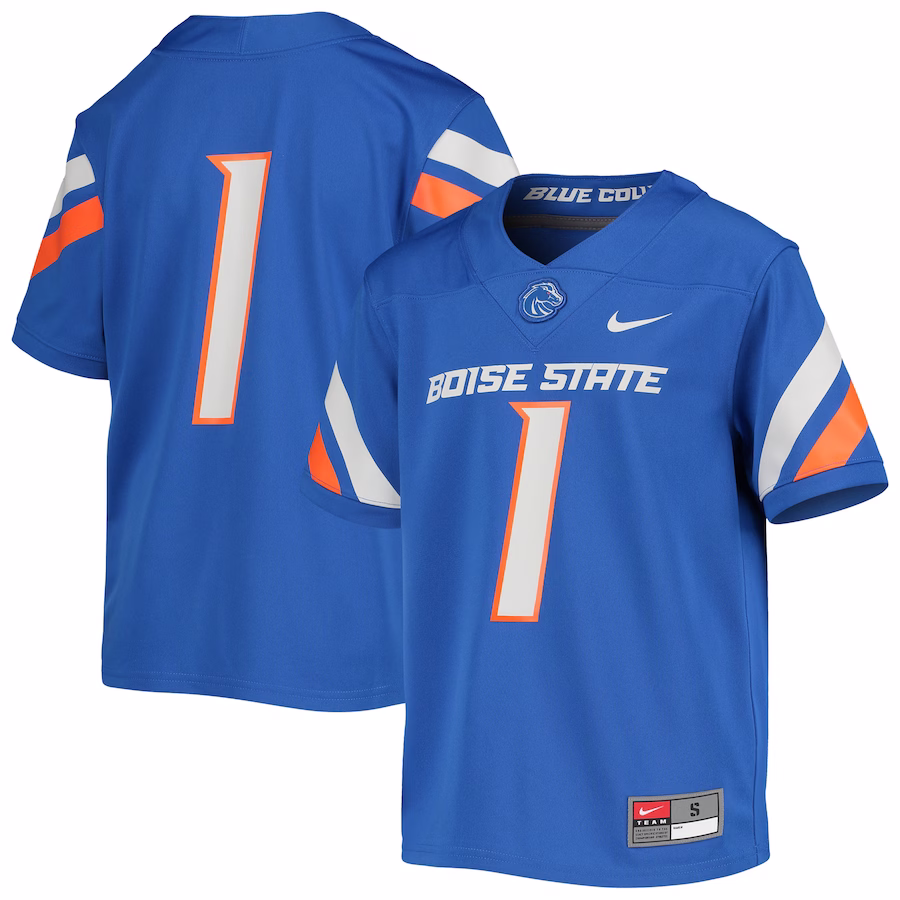 #1 Boise State Broncos Nike Youth Untouchable Football Jersey - Royal - Ujersey Shop