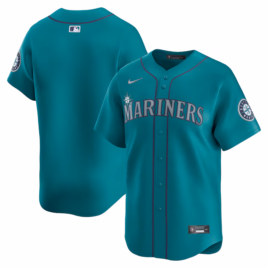 Men's Seattle Mariners  Nike Aqua  Alternate Limited Jersey - Ujersey Shop