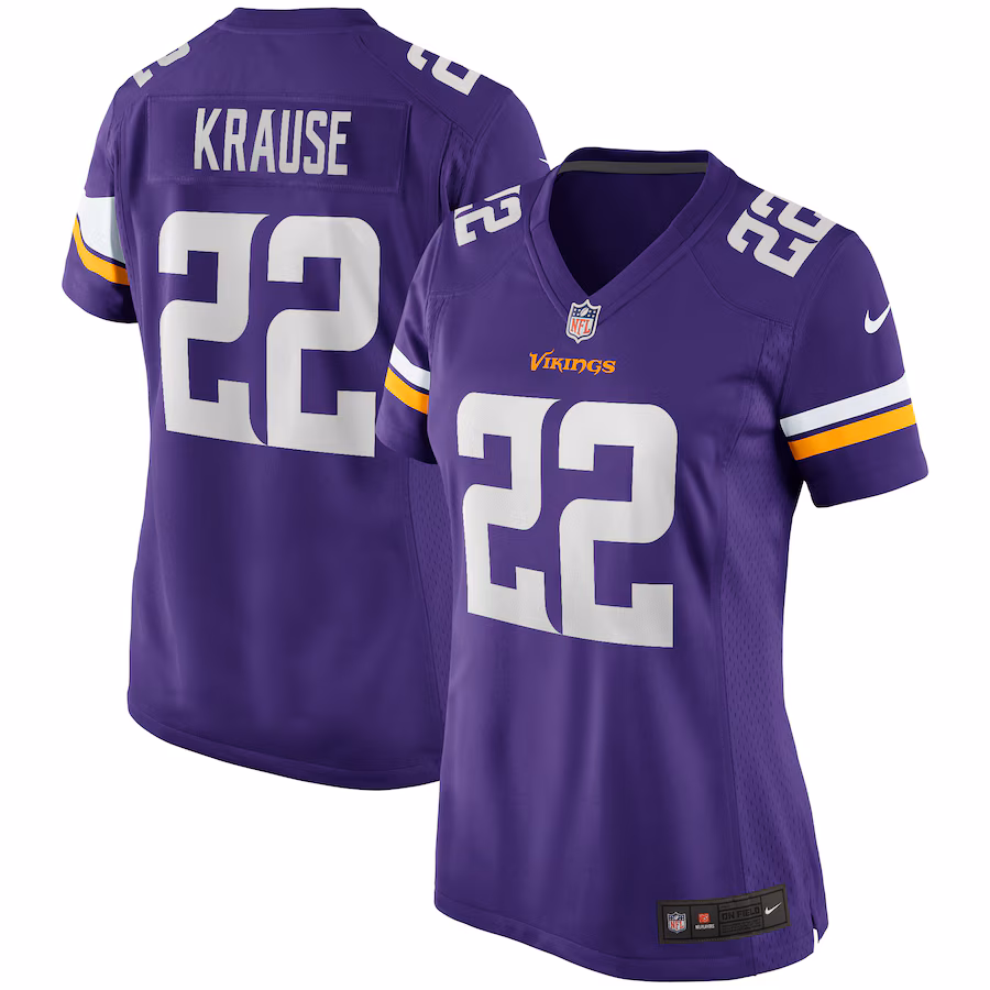 Women's Minnesota Vikings Paul Krause Nike Purple Game Retired Player Jersey - Ujersey Shop