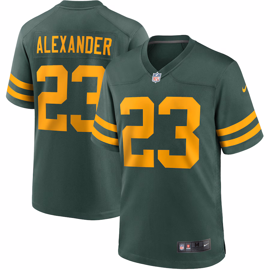 Men's Green Bay Packers Jaire Alexander Nike Green Alternate Game Player Jersey - Ujersey Shop